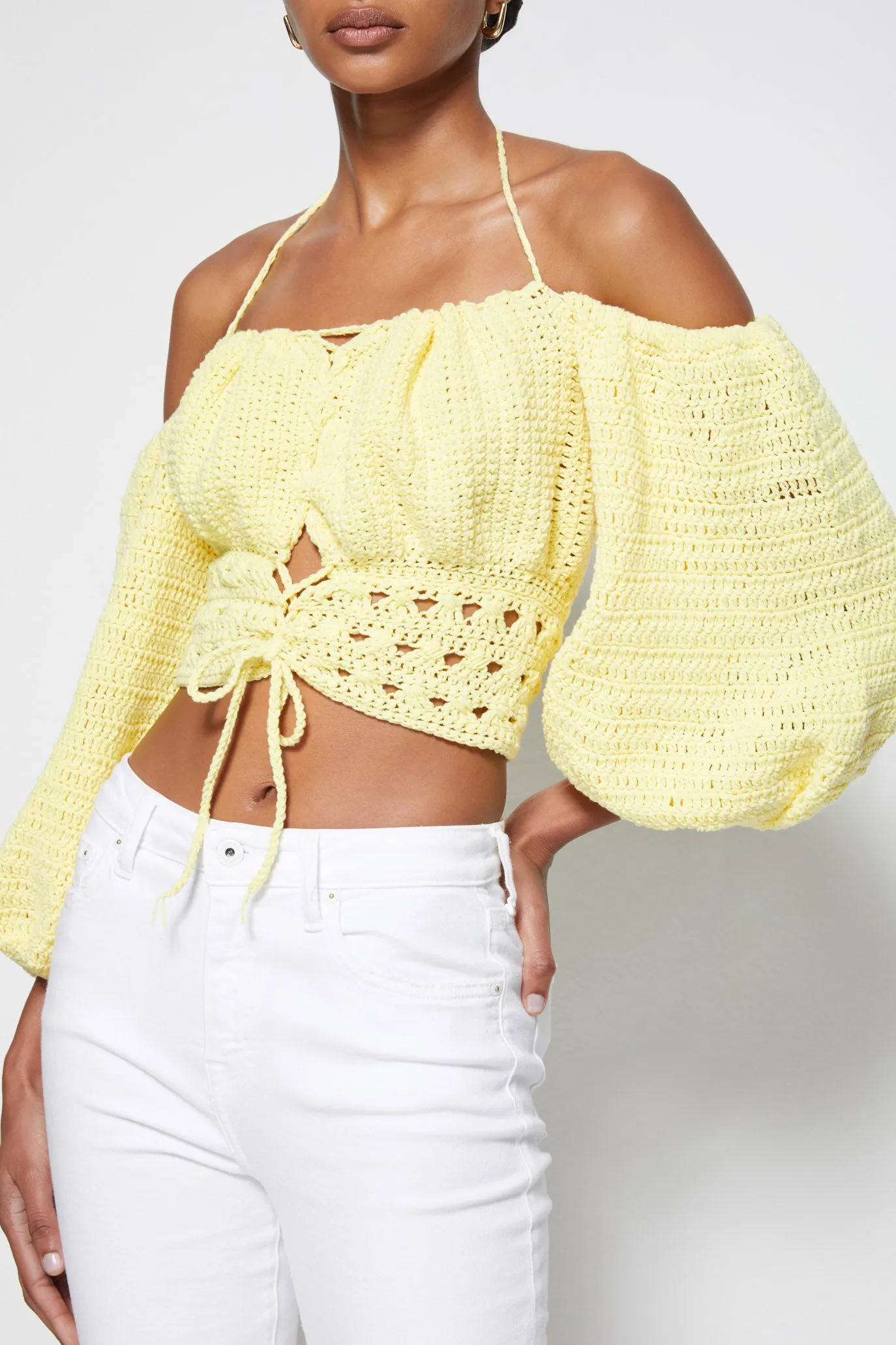 JS x Elexiay Crochet Top sold by Simkhai product image thumbnail 2