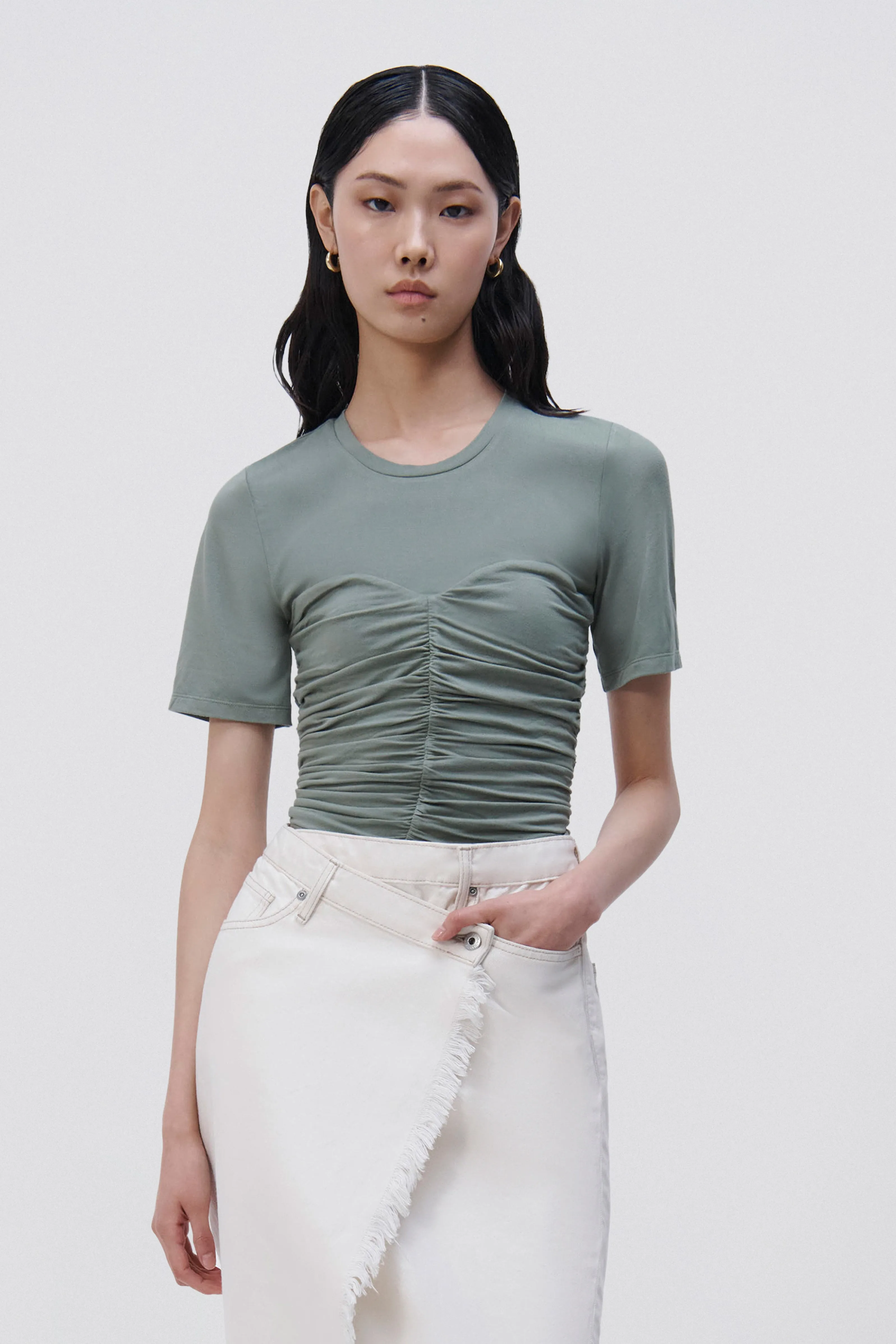 Tansy Stretch Jersey Top sold by Simkhai product image thumbnail 3
