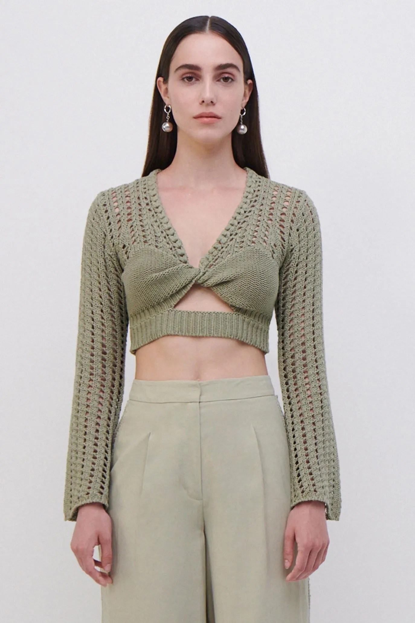 Nile Crochet Crop Top sold by Simkhai product image thumbnail 4