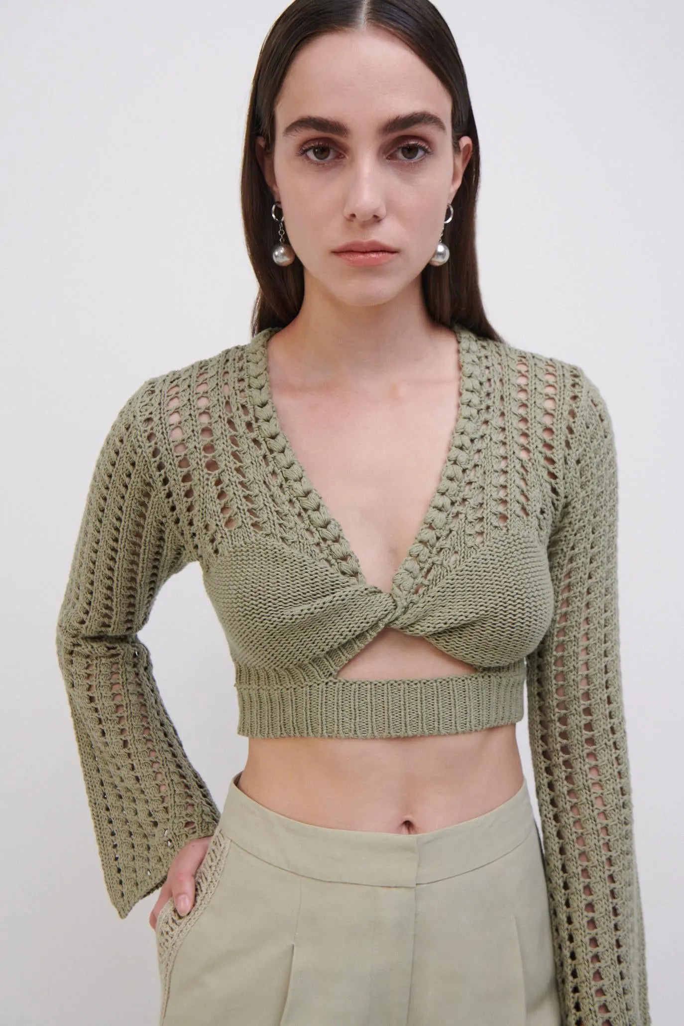 Nile Crochet Crop Top sold by Simkhai product image thumbnail 5