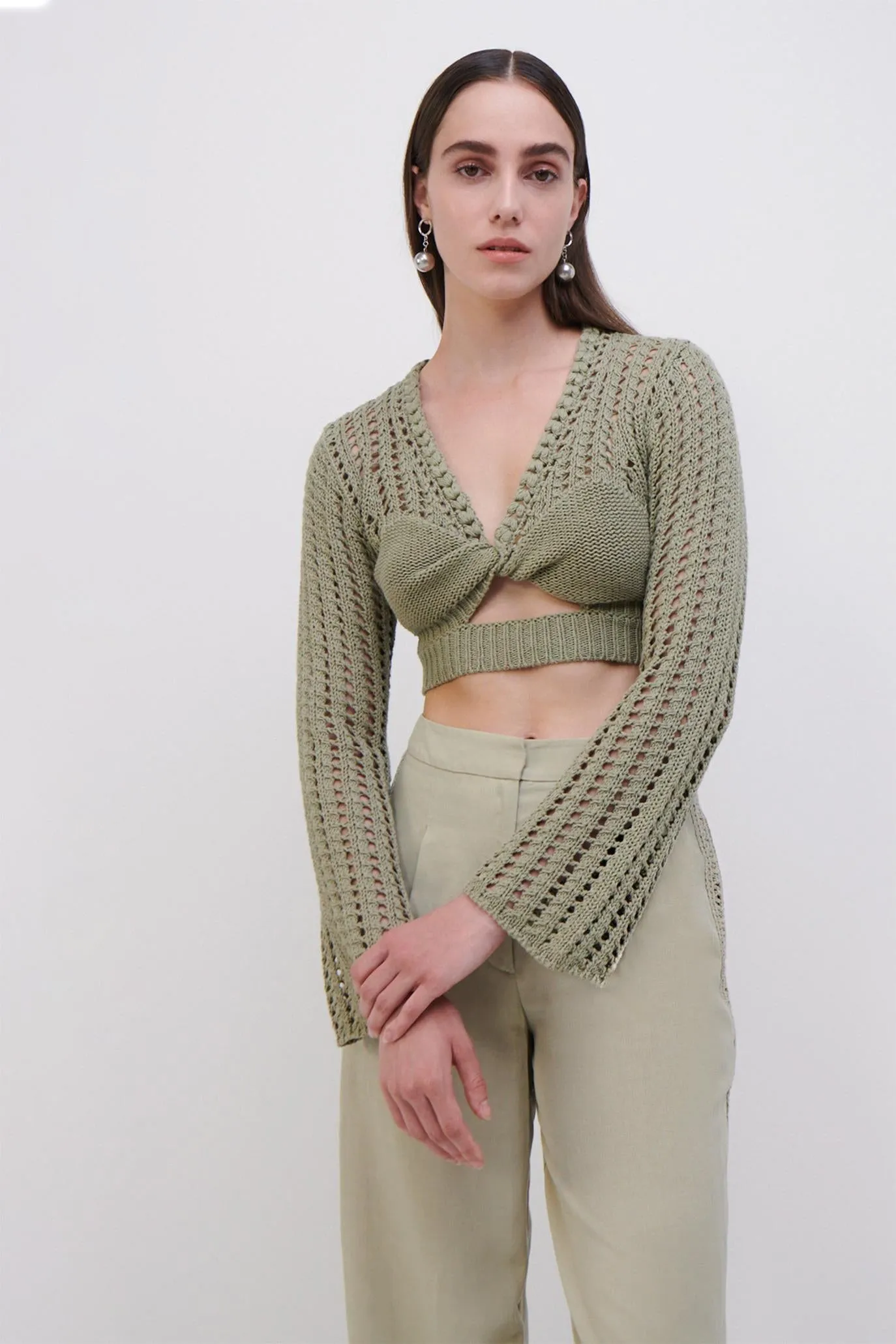 Nile Crochet Crop Top sold by Simkhai product image thumbnail 2
