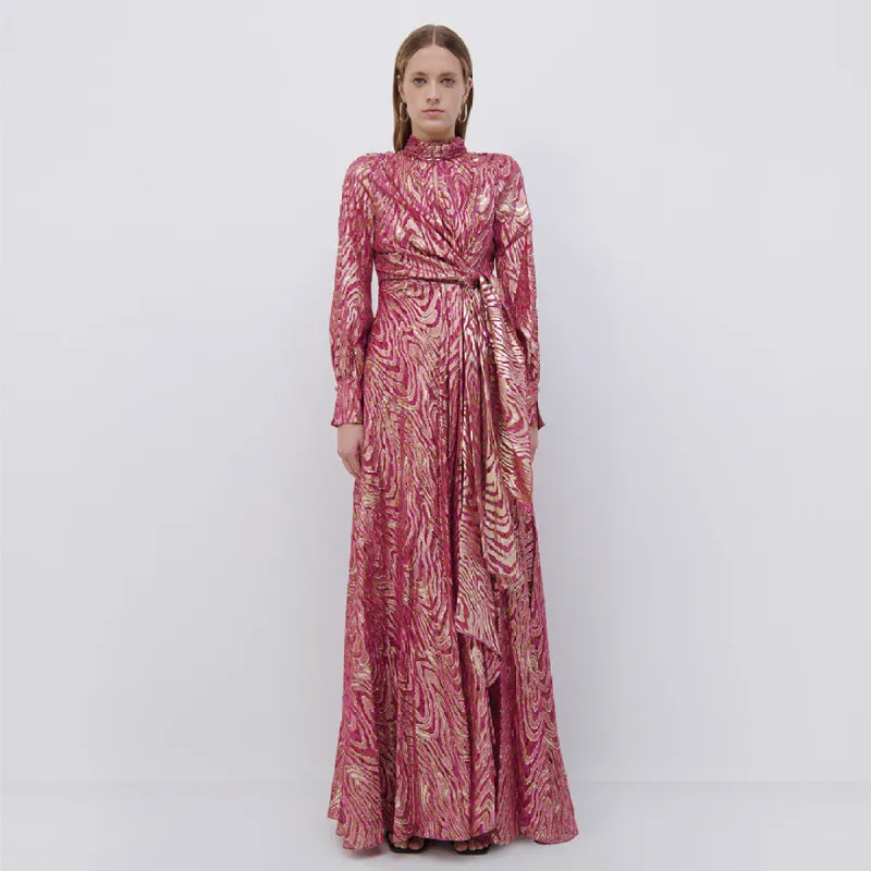 Merren Fil Coupe Wrap Gown made by Simkhai