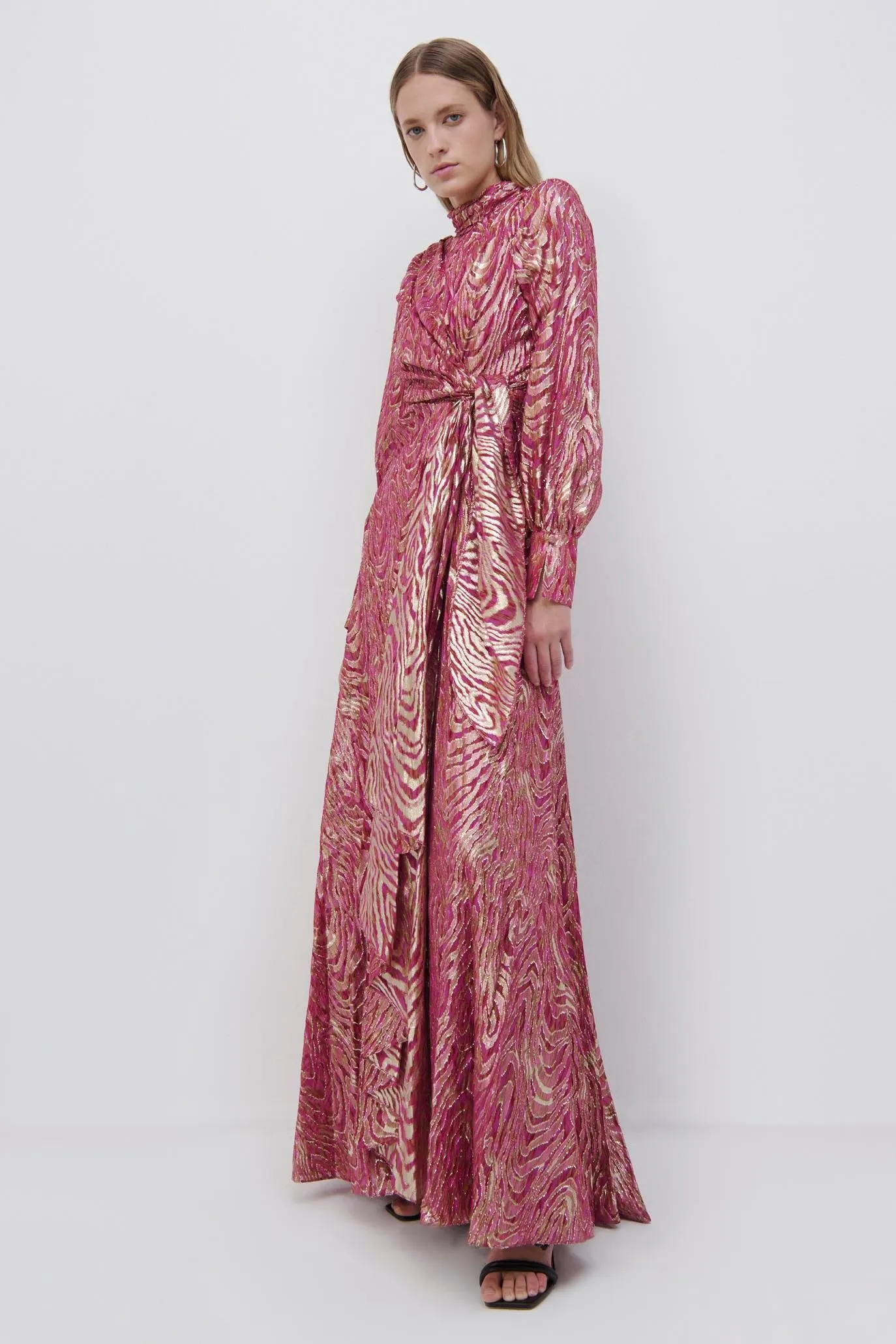 Merren Fil Coupe Wrap Gown sold by Simkhai product image thumbnail 2