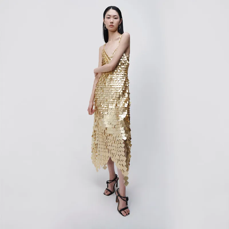 Indra Sequin Midi Dress sold by Simkhai