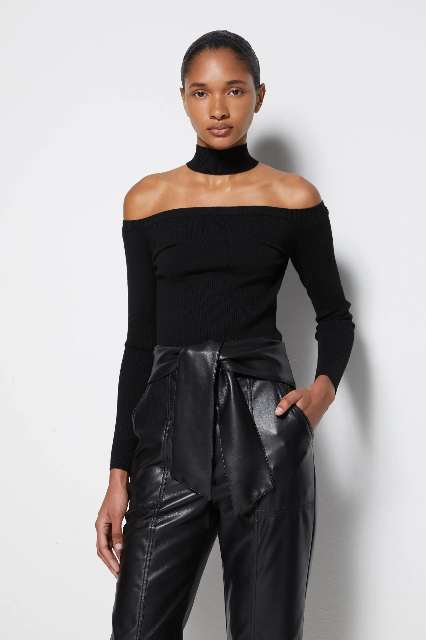 Signature Lila Cold Shoulder Pullover sold by Simkhai