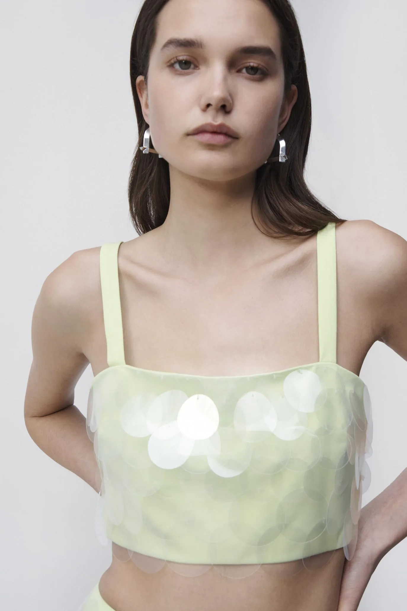 Bexley Transparent Sequin Top sold by Simkhai product image thumbnail 2