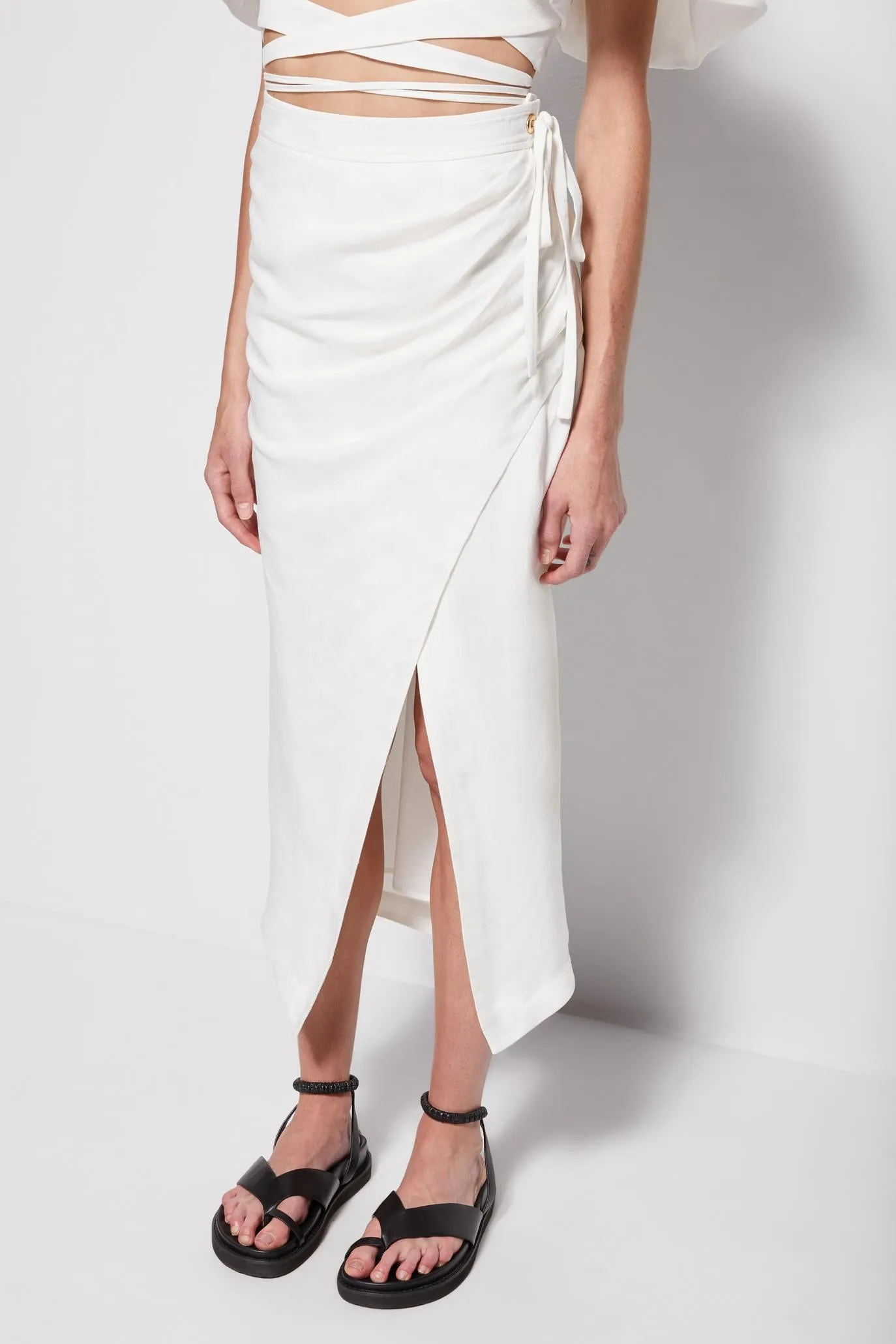 Valencia Linen Skirt sold by Simkhai product image thumbnail 4