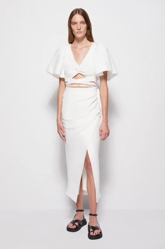 Valencia Linen Skirt made by Simkhai