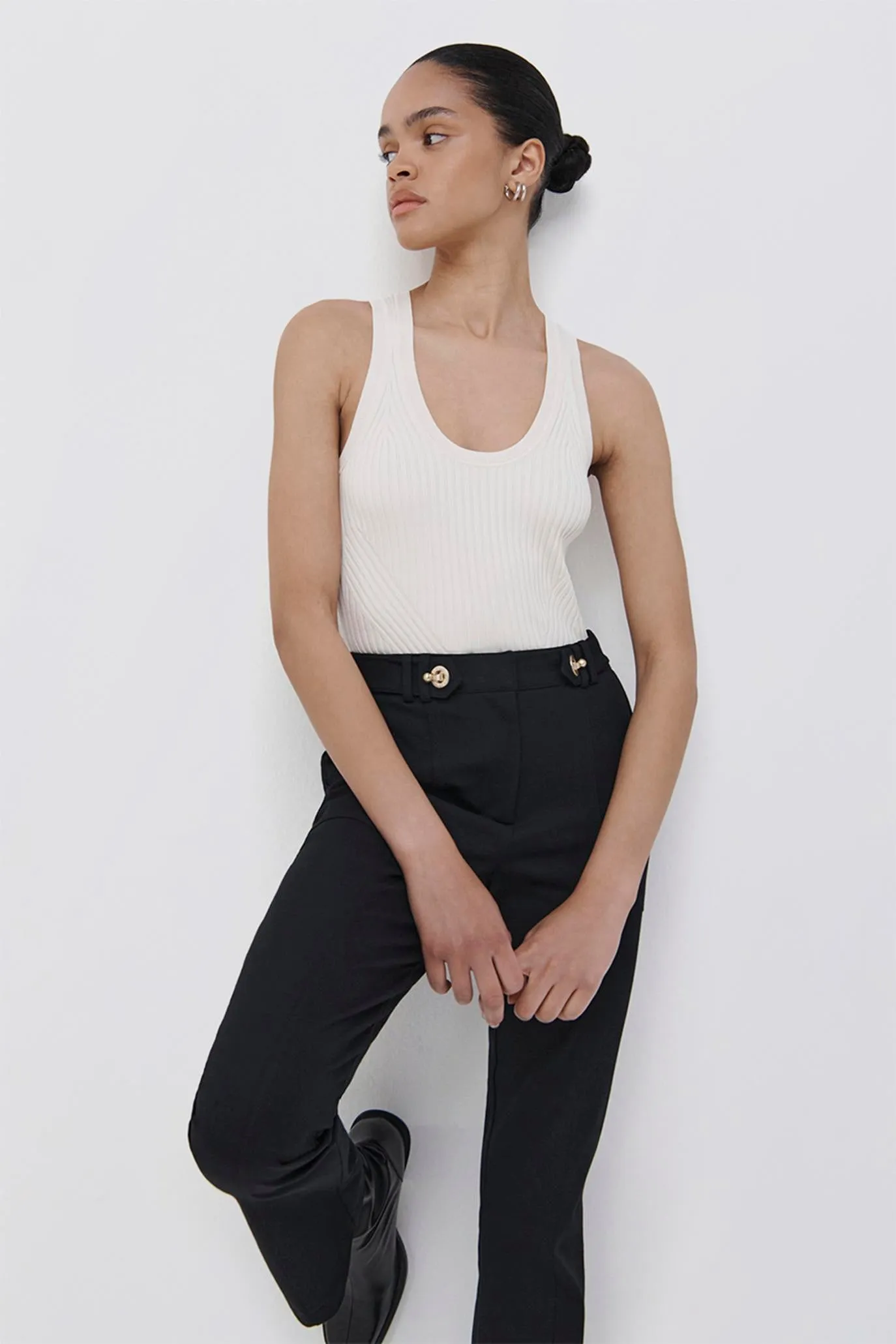 Brooks Crop Flare Pant sold by Simkhai product image thumbnail 5