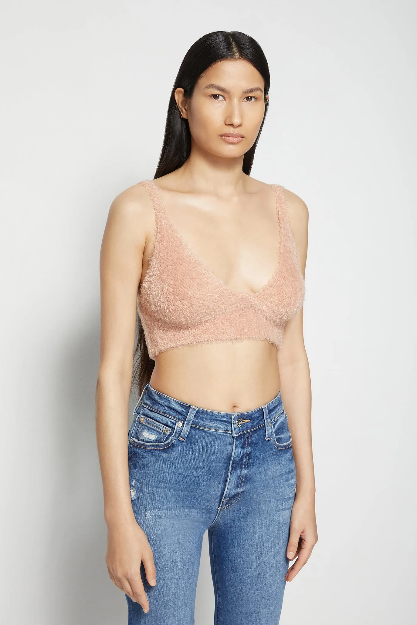 Caroline Feathered Bralette sold by Simkhai