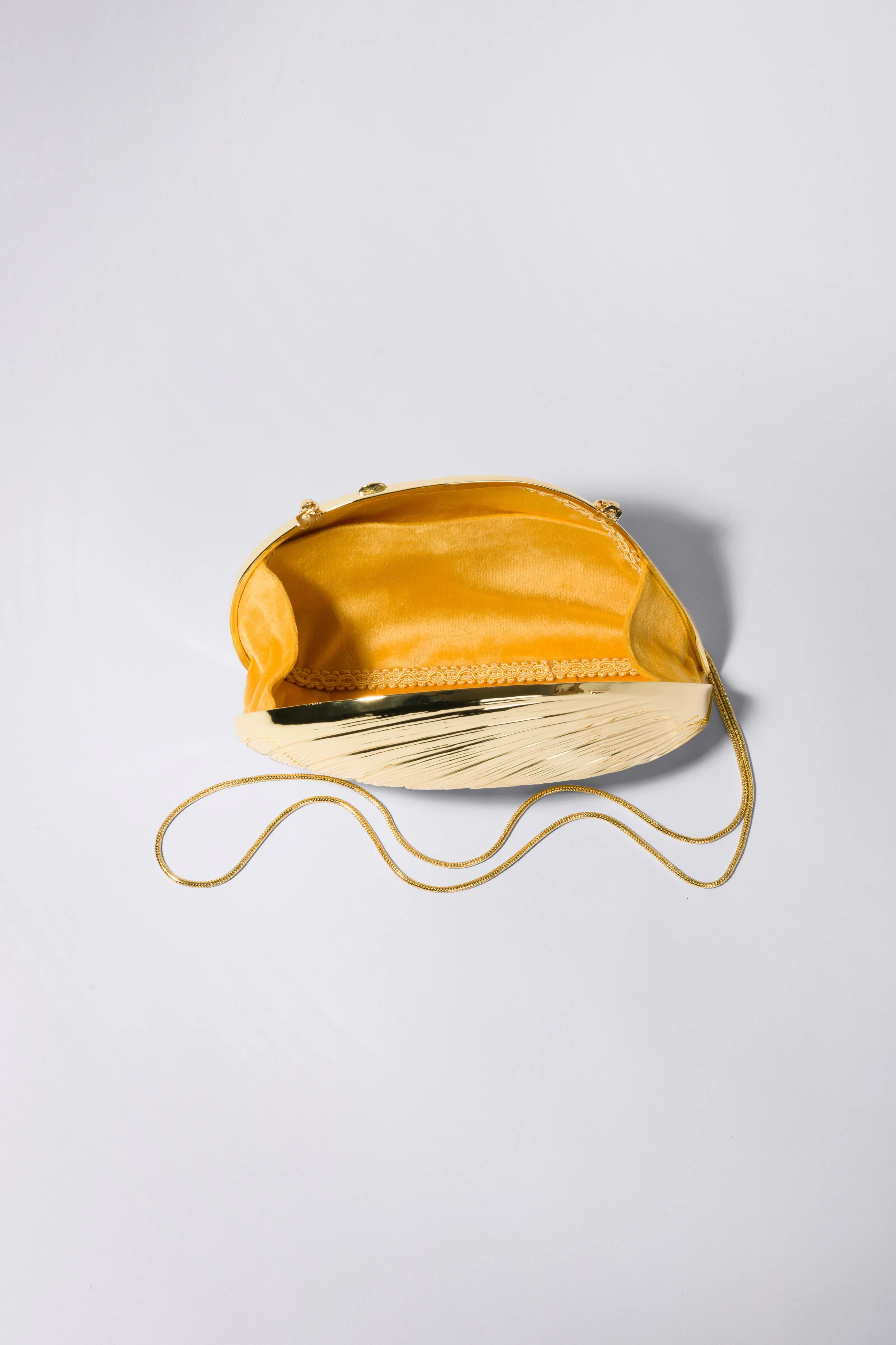 Bridget Metal Oyster Clutch sold by Simkhai product image thumbnail 4