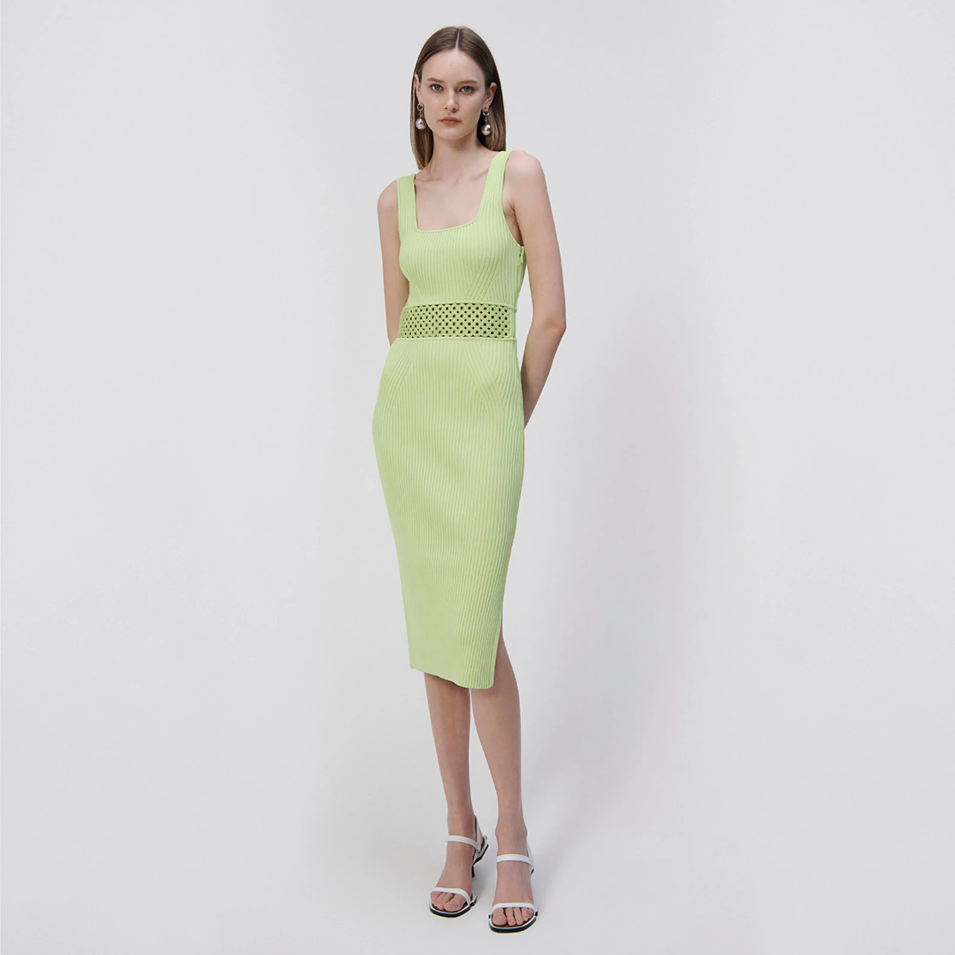 Loren Crochet Ring Midi Dress sold by Simkhai