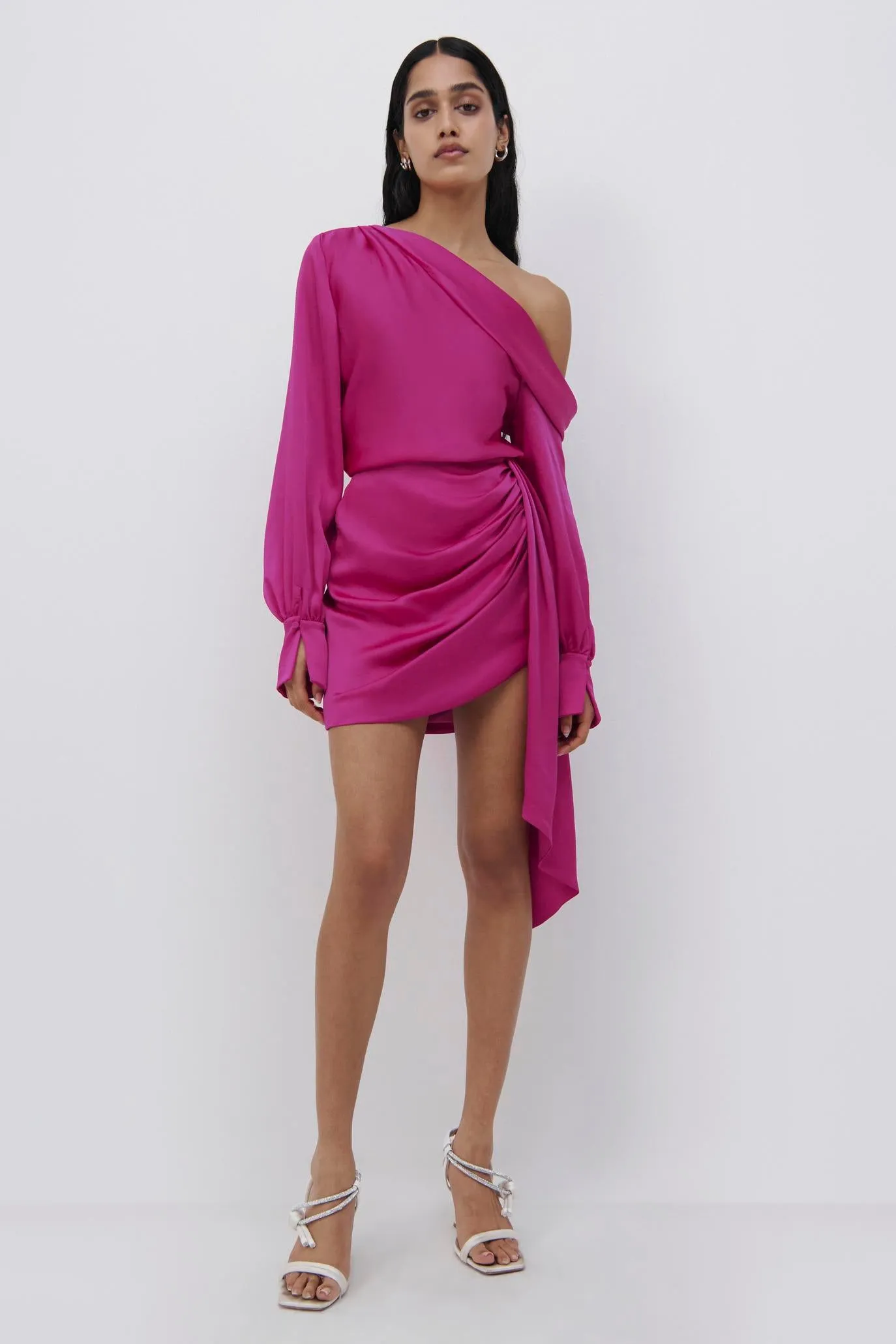 Mae Draped Satin Mini Skirt sold by Simkhai product image thumbnail 2