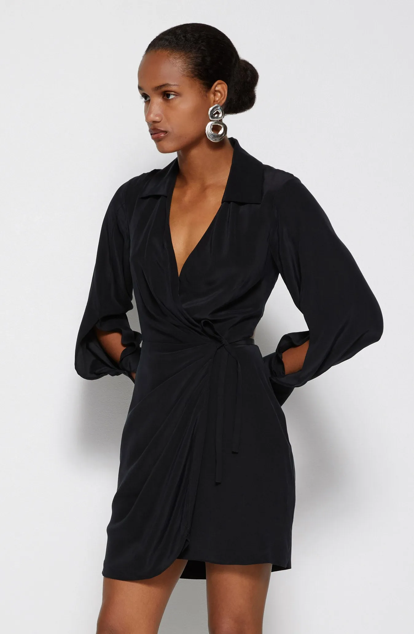 Destiny Essential Wrap Dress sold by Simkhai product image thumbnail 2