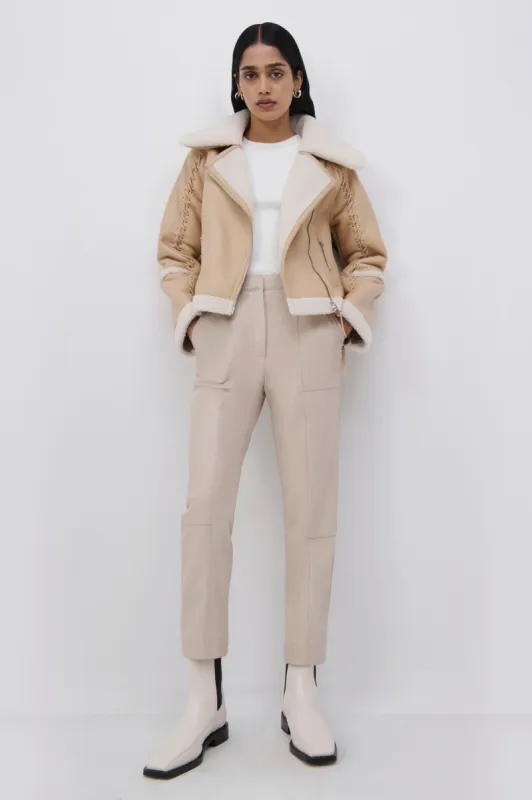 Corinne Vegan Sherpa Jacket made by Simkhai