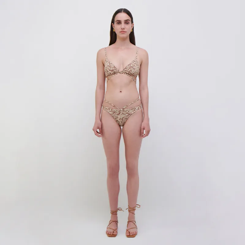 Emmalynn Printed Bikini Bottom sold by Simkhai