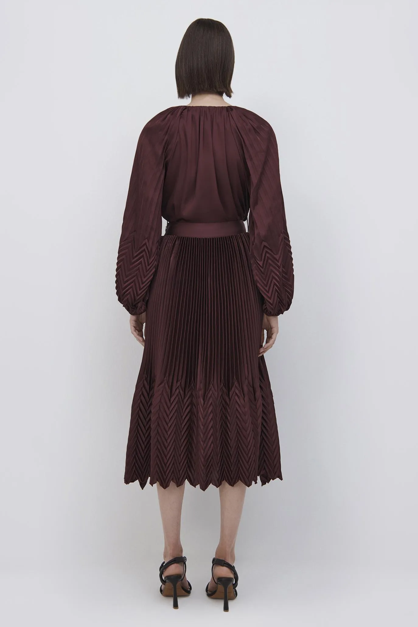 Marta Pleated Midi Skirt sold by Simkhai product image thumbnail 5