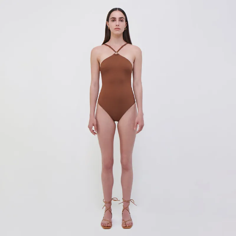 Shea Macrame Swim One Piece made by Simkhai