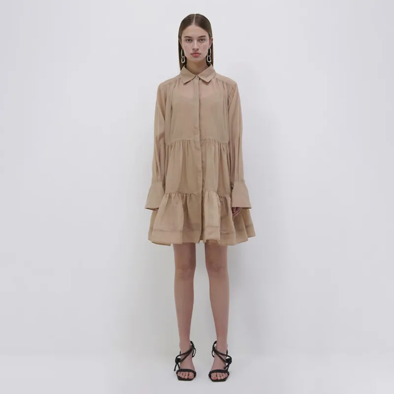 Savani Mini Shirt Dress sold by Simkhai