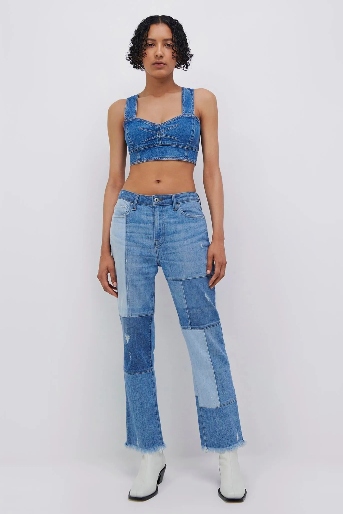 Hayden Denim Bustier Top sold by Simkhai product image thumbnail 3