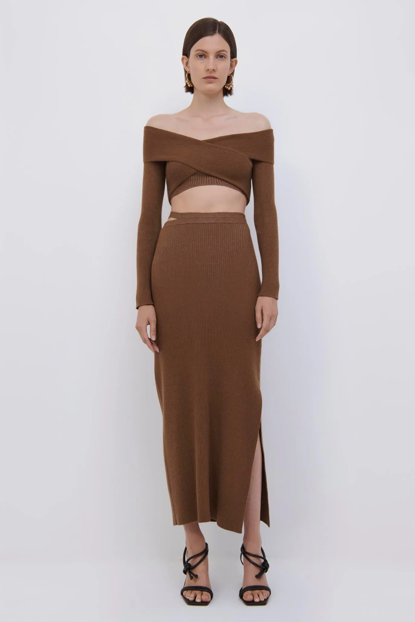 Archie Recycled Rib Midi Skirt sold by Simkhai product image thumbnail 5