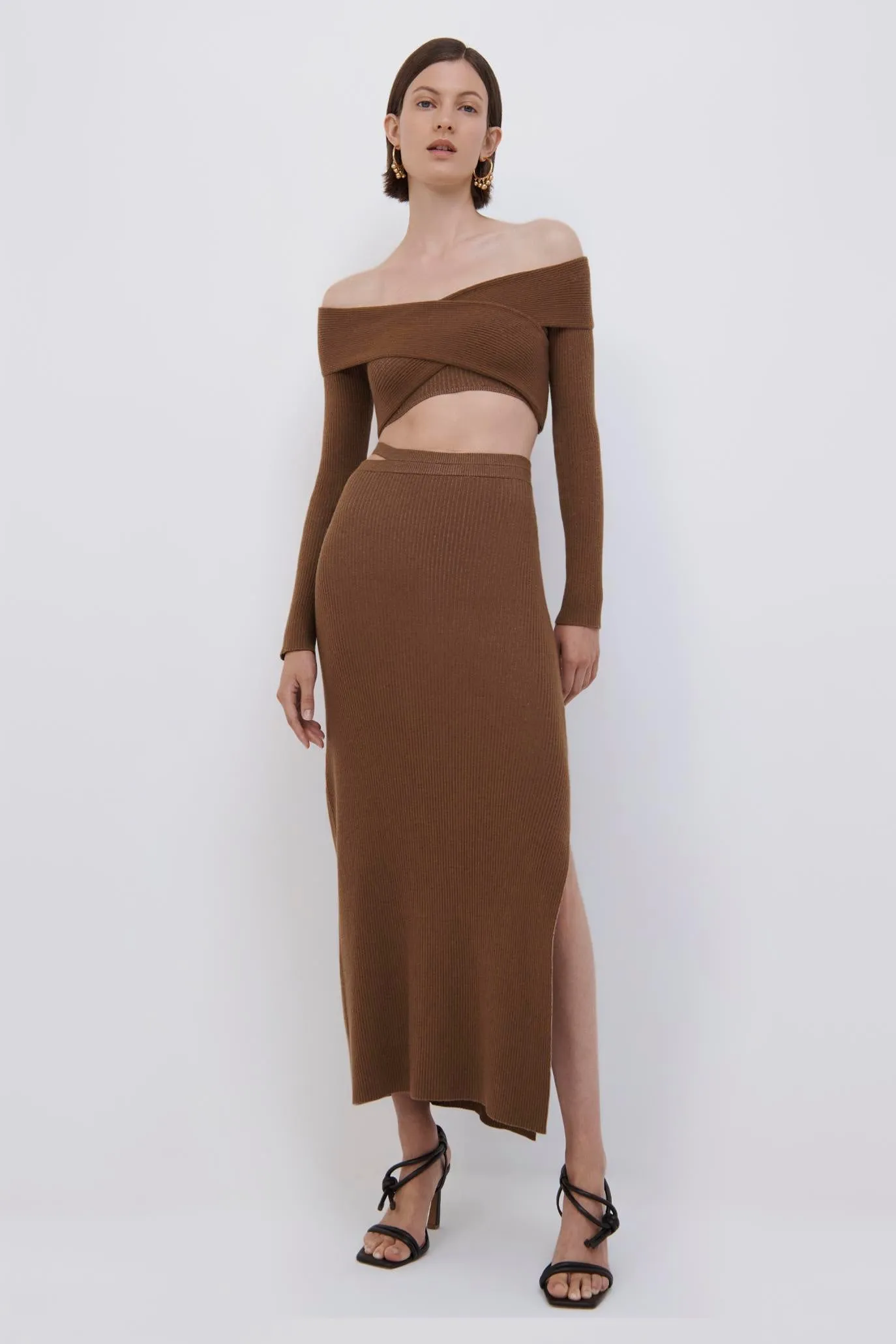 Archie Recycled Rib Midi Skirt sold by Simkhai product image thumbnail 2