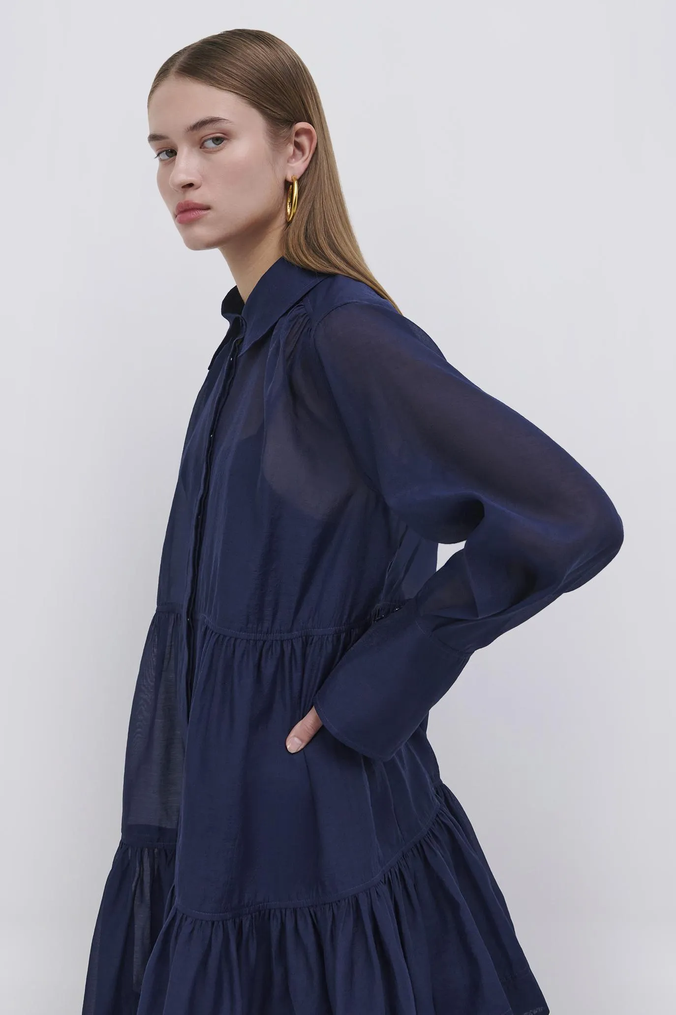 Savani Mini Shirt Dress sold by Simkhai product image thumbnail 4