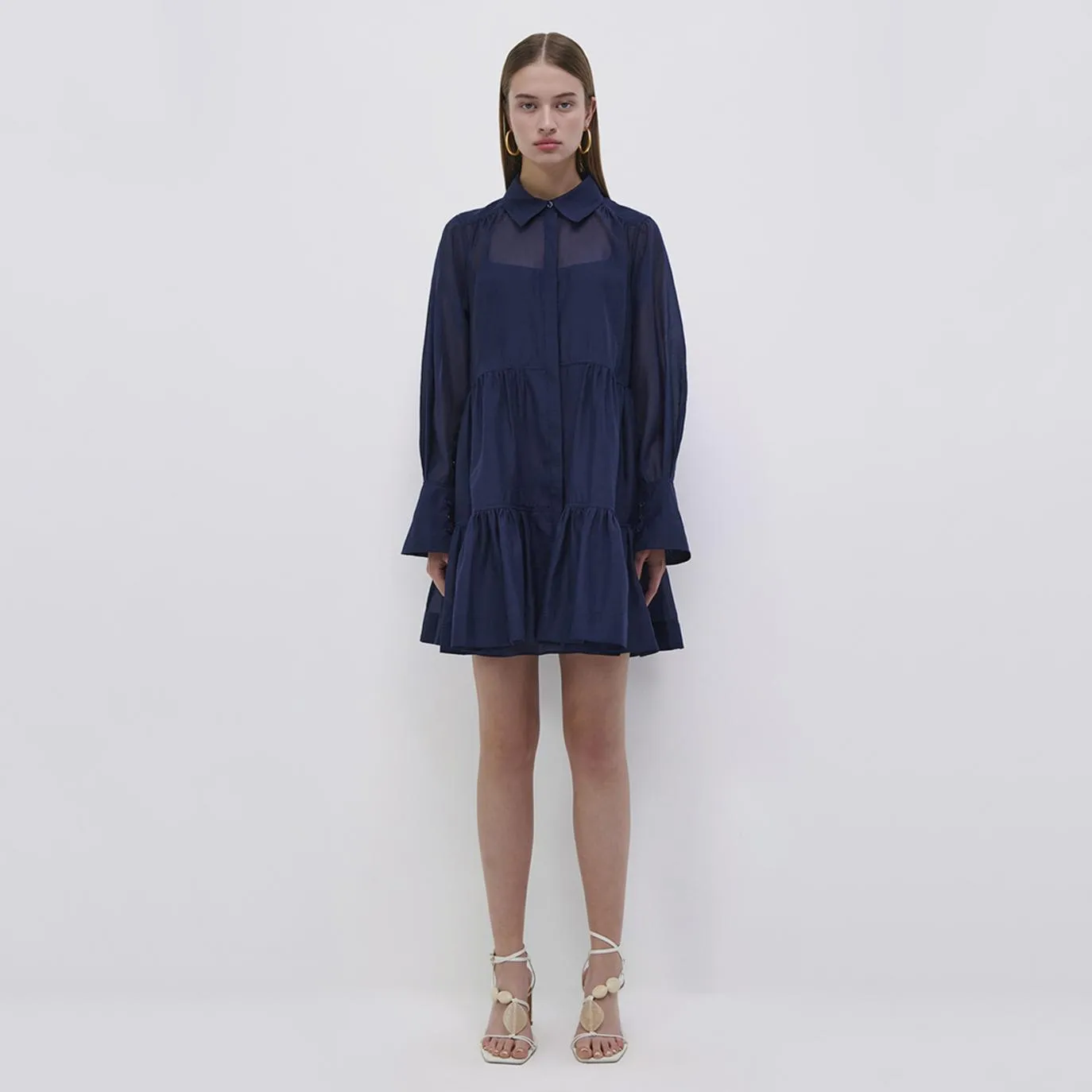 Savani Mini Shirt Dress sold by Simkhai