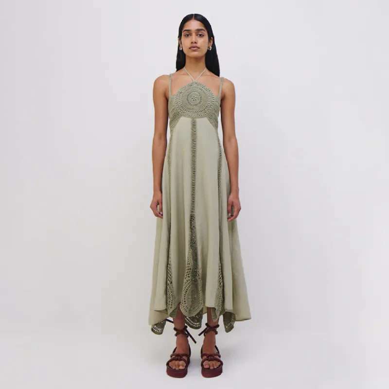 Knox Crochet Midi Dress made by Simkhai