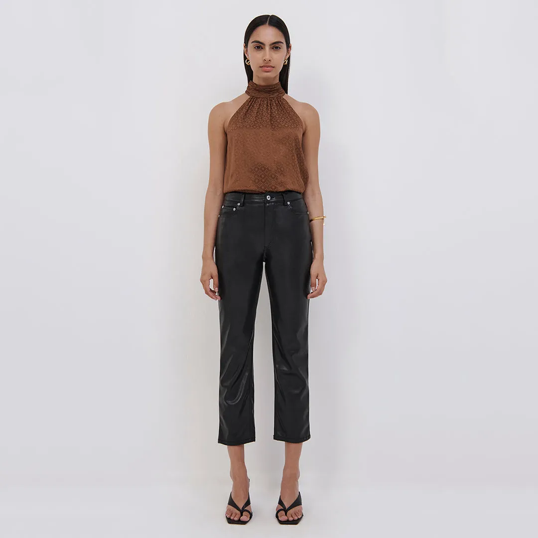 River Eco Vegan Leather Pant sold by Simkhai