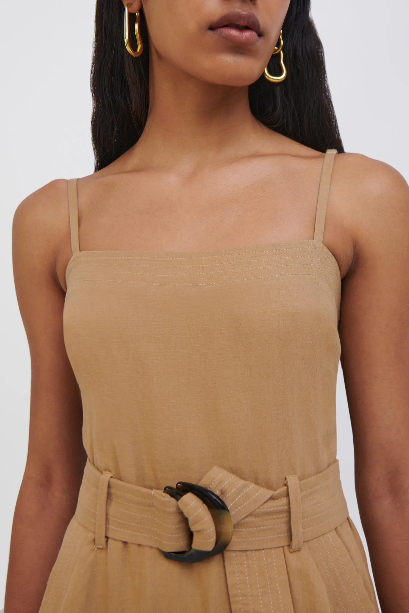 Skye Linen Tank Dress sold by Simkhai product image thumbnail 3