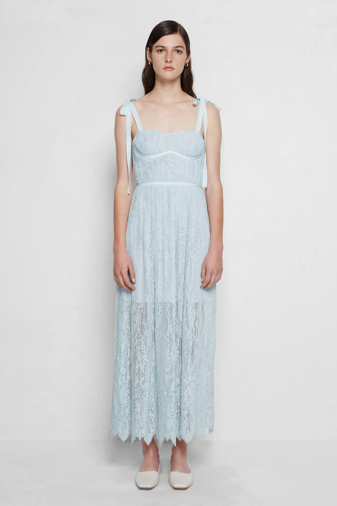 Bonnie Silk Lace Plisse Dress sold by Simkhai product image thumbnail 5