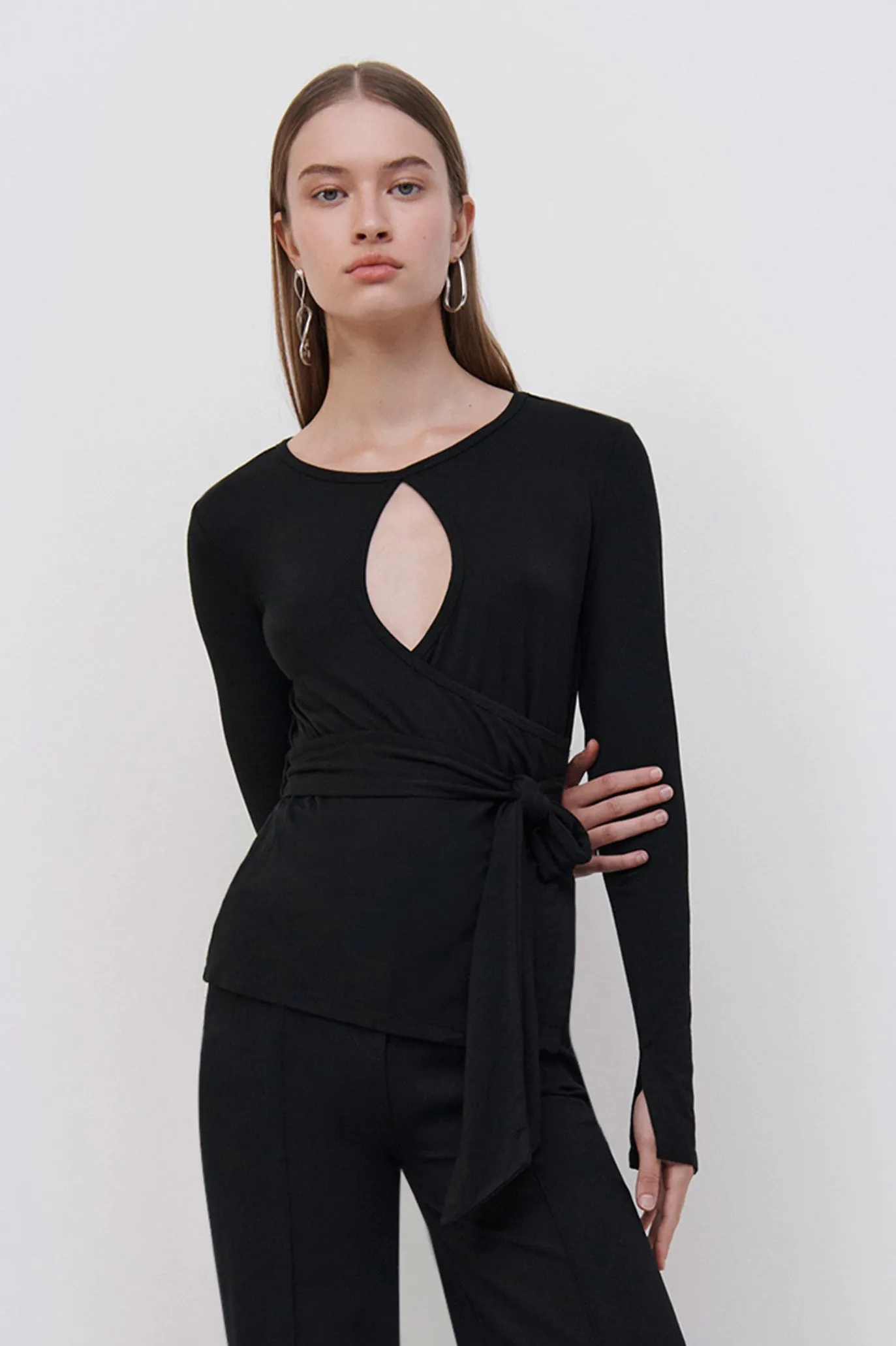 Jeneen Wrap Top sold by Simkhai product image thumbnail 2