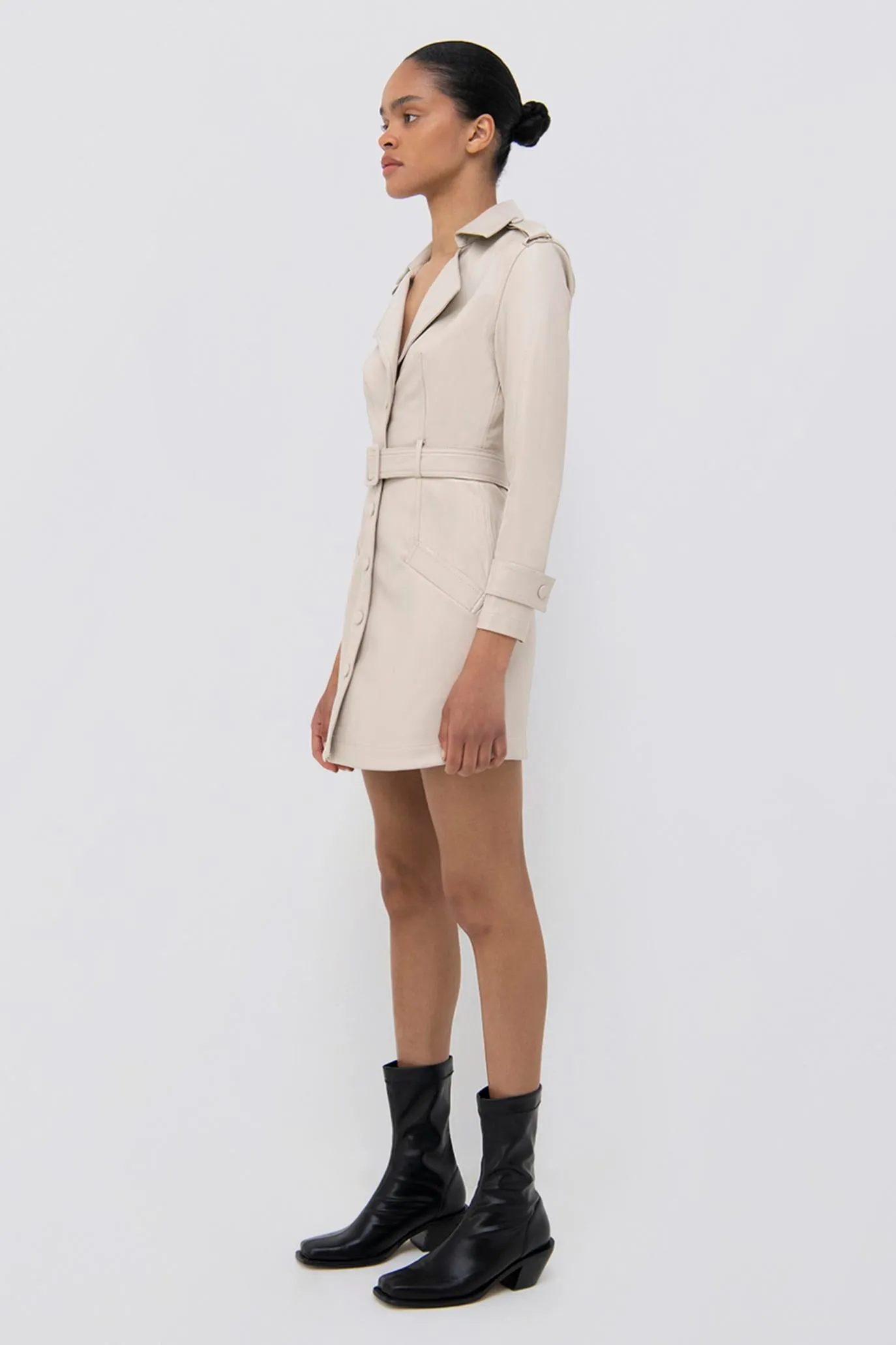 Chandler Vegan Leather Mini Dress sold by Simkhai product image thumbnail 5