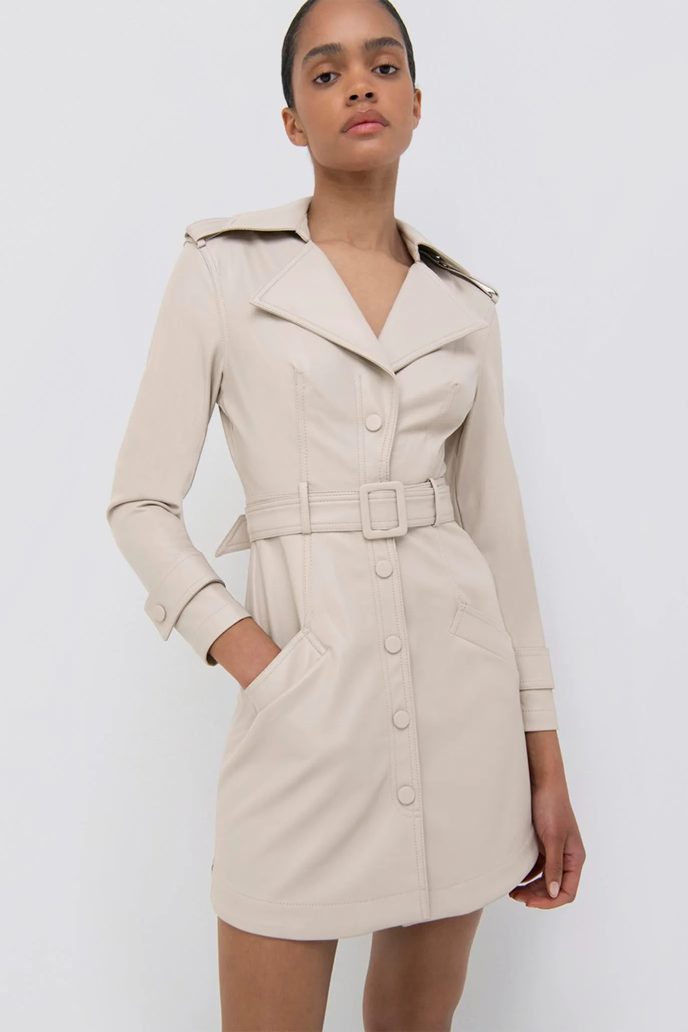 Chandler Vegan Leather Mini Dress sold by Simkhai product image thumbnail 2