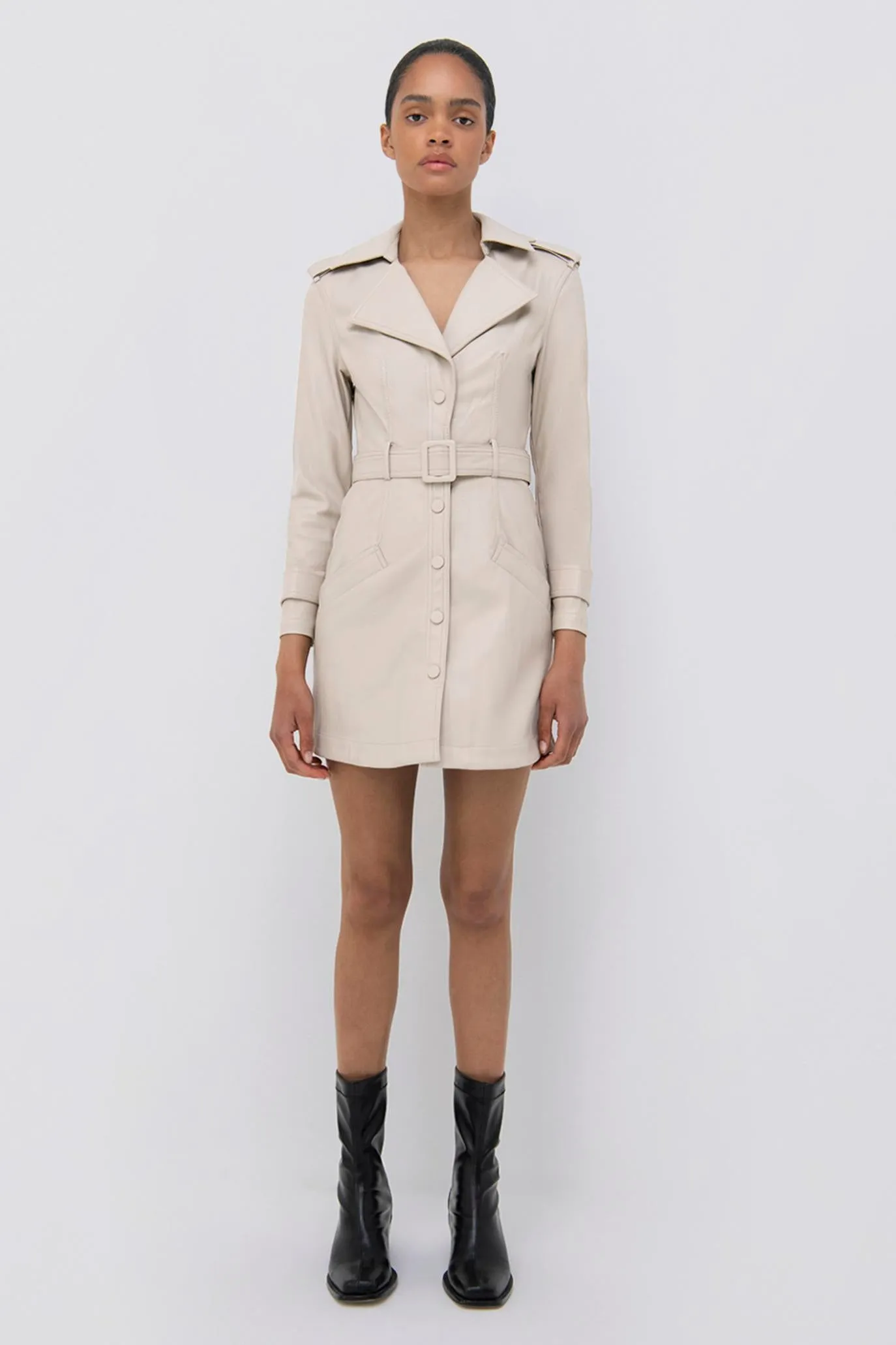 Chandler Vegan Leather Mini Dress sold by Simkhai product image thumbnail 4