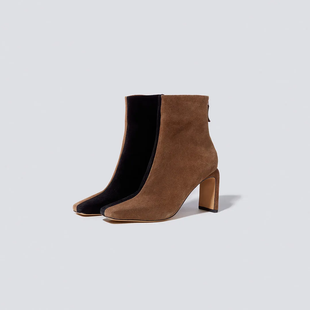 Kelsey Square Toe Heeled Boot sold by Simkhai