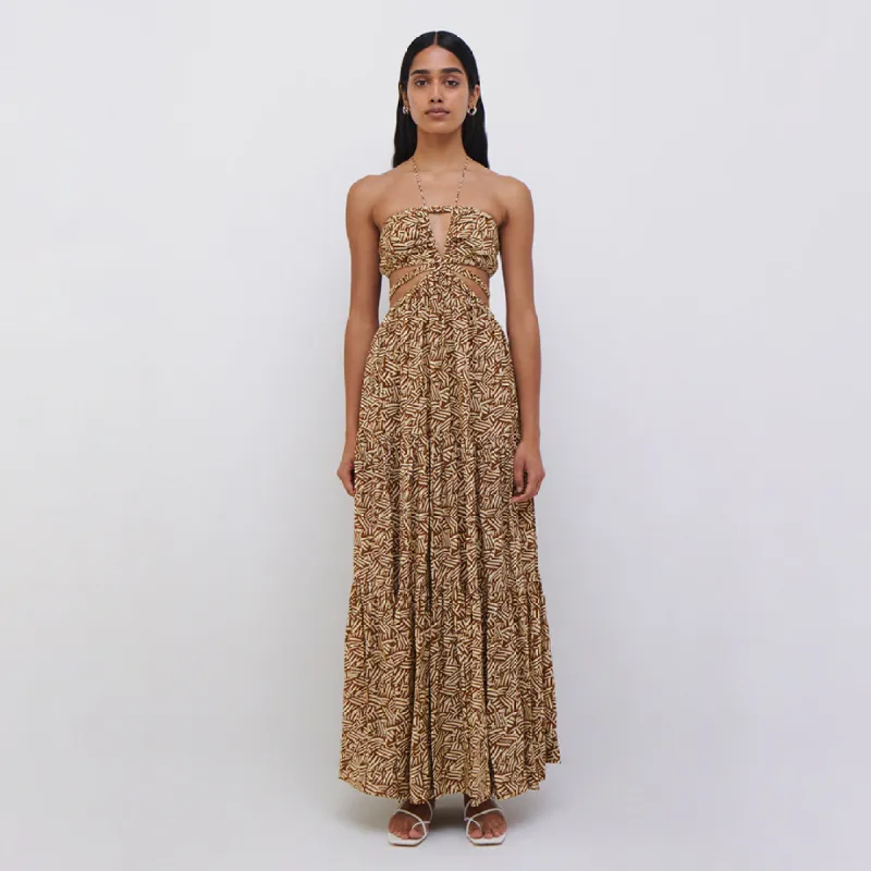 Laurel Printed Coverup Dress made by Simkhai