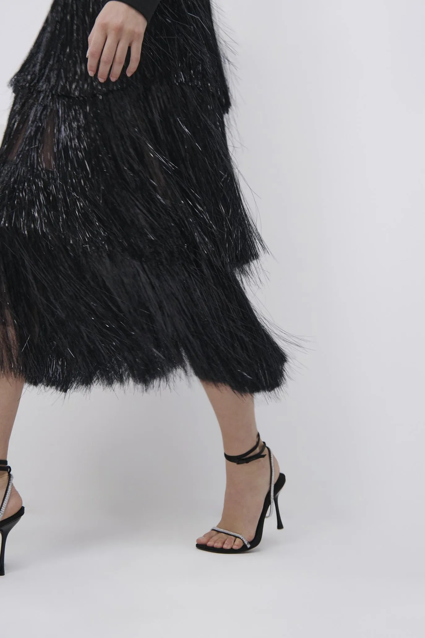 Barrett Tinsel Fringe Midi Dress sold by Simkhai product image thumbnail 4