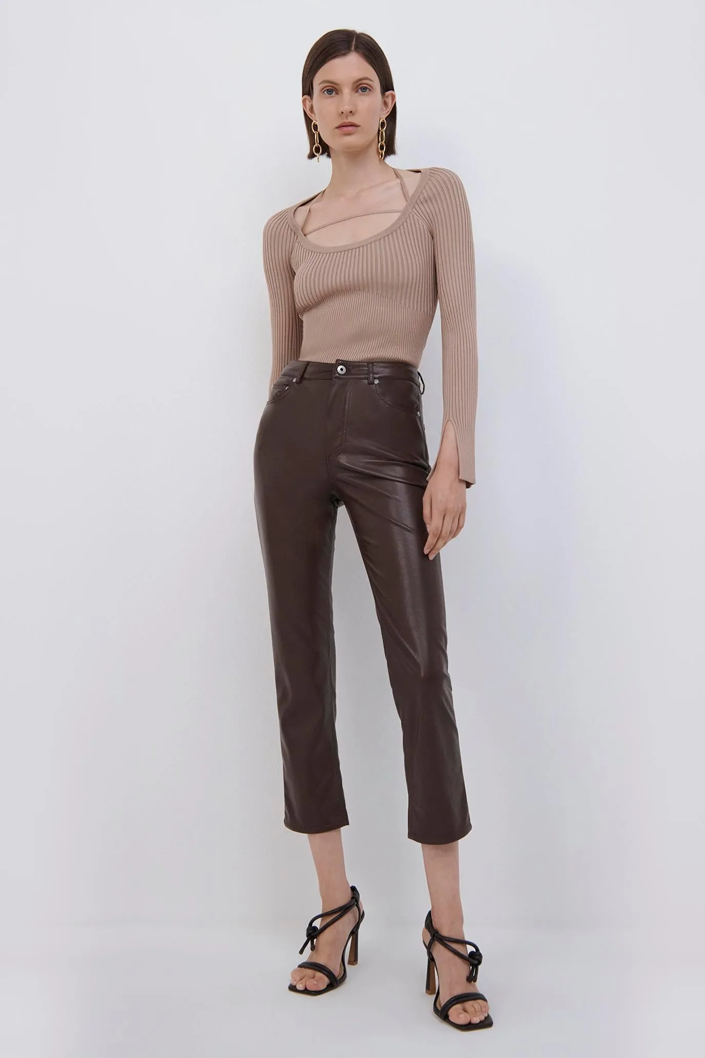 Minka Compact Rib Halter Top sold by Simkhai product image thumbnail 5