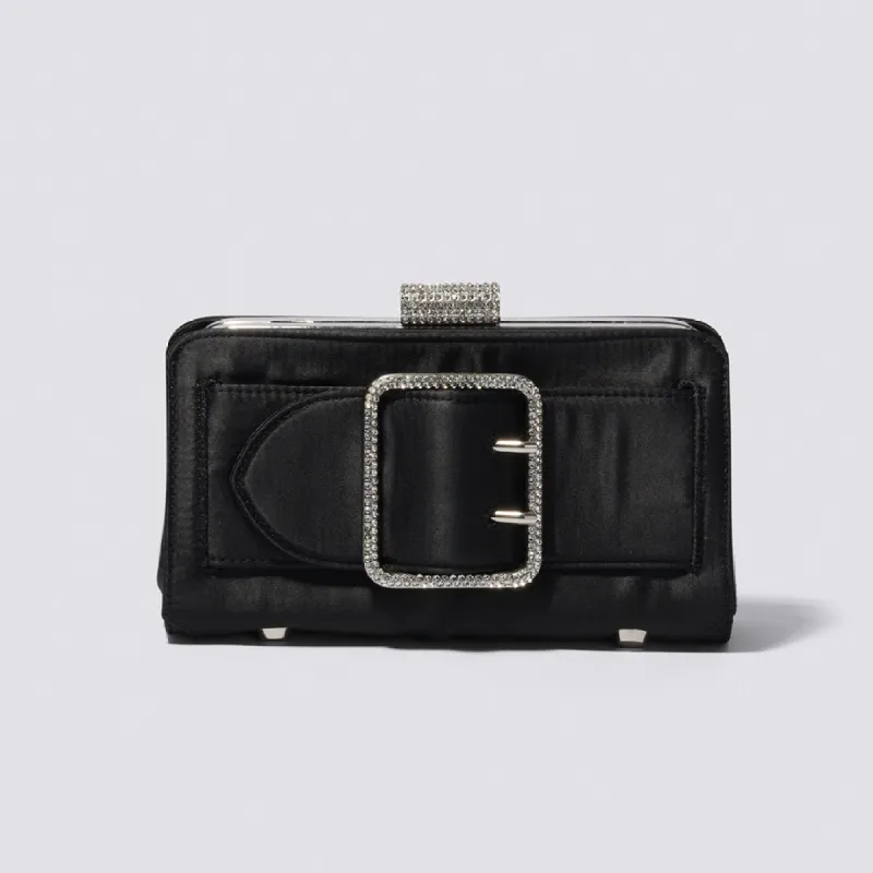 Nolan Satin Clutch sold by Simkhai