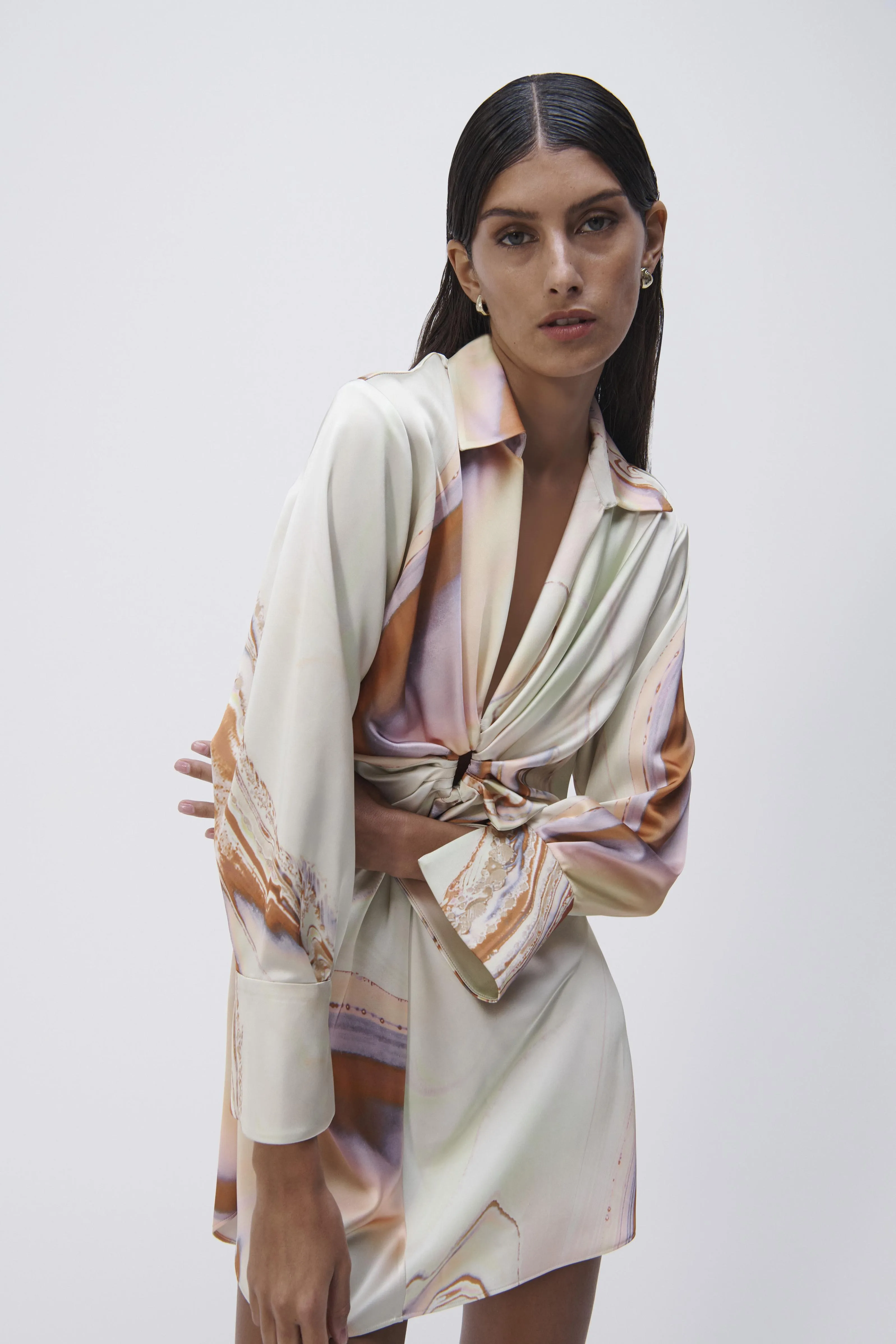 Roma Satin Mini Dress sold by Simkhai product image thumbnail 5