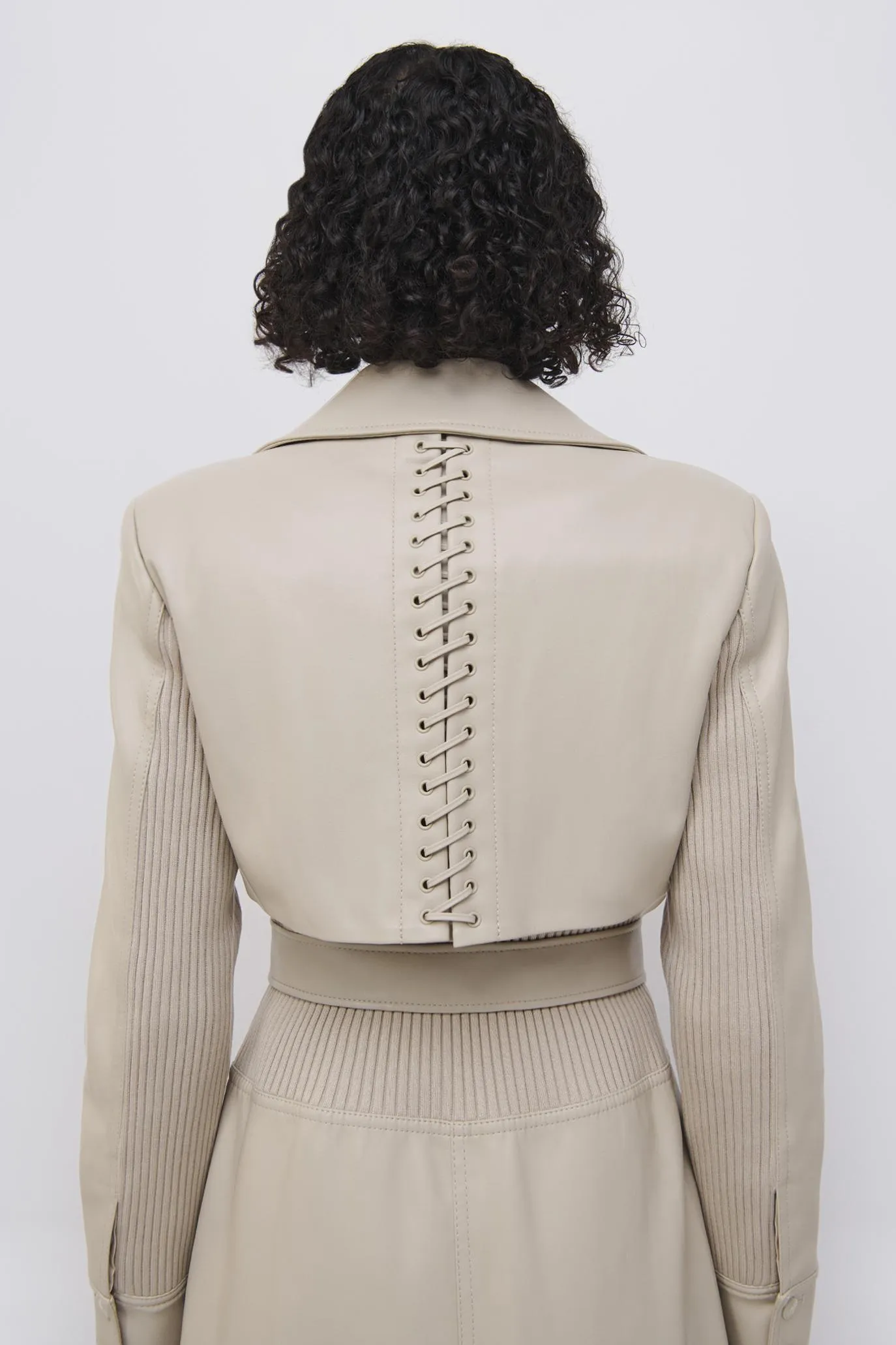 Angelica Vegan Leather Trench sold by Simkhai product image thumbnail 4