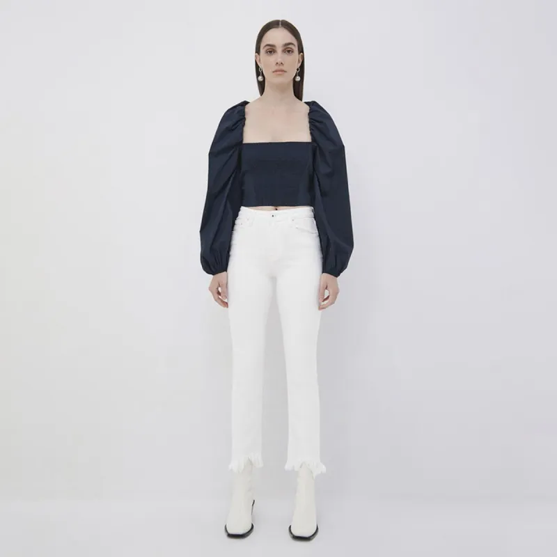 Sidney Poplin Bustier Top sold by Simkhai