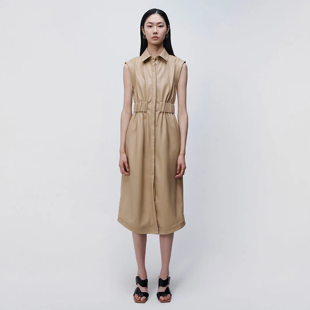 Nima Vegan Leather Midi Dress sold by Simkhai