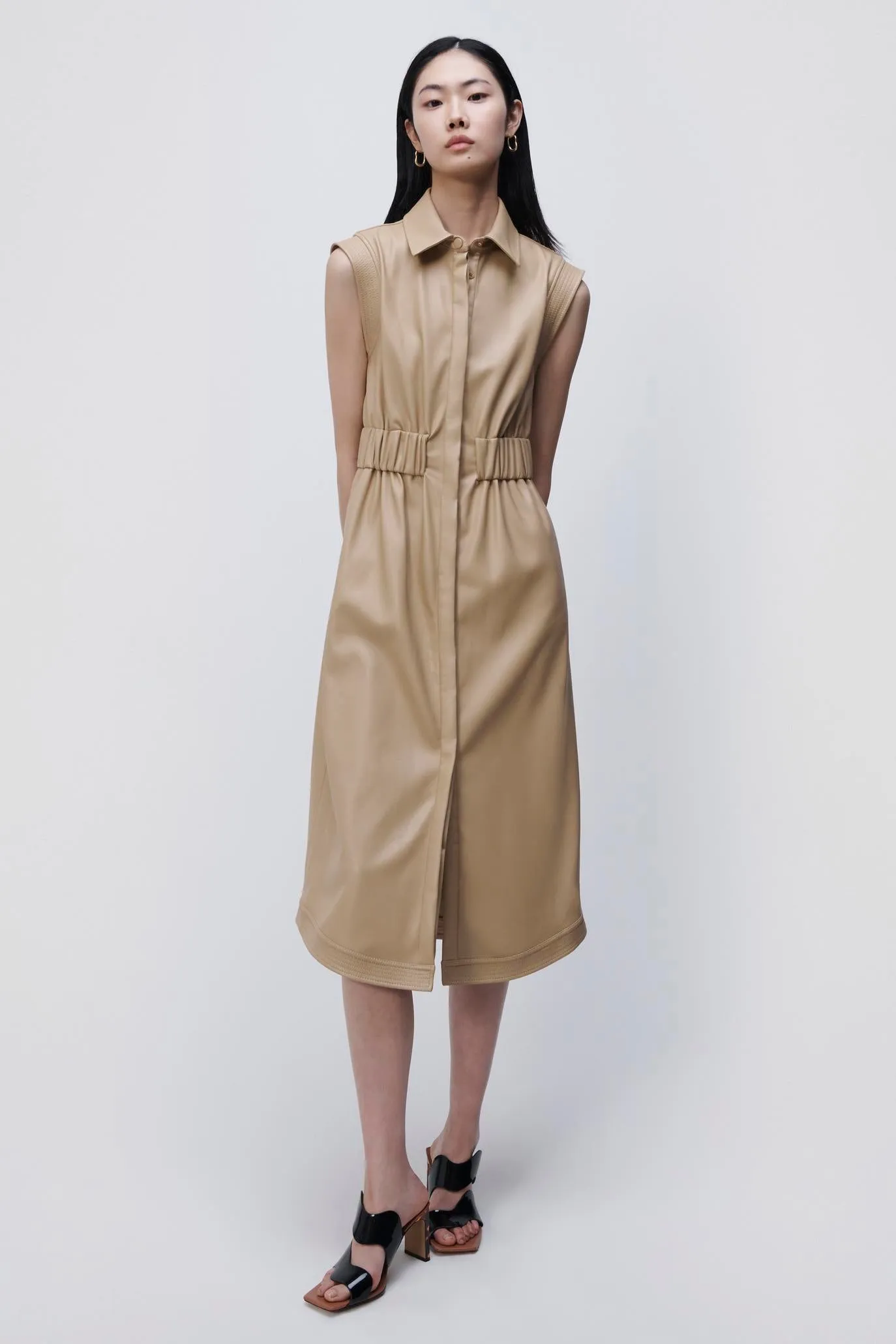 Nima Vegan Leather Midi Dress sold by Simkhai product image thumbnail 2