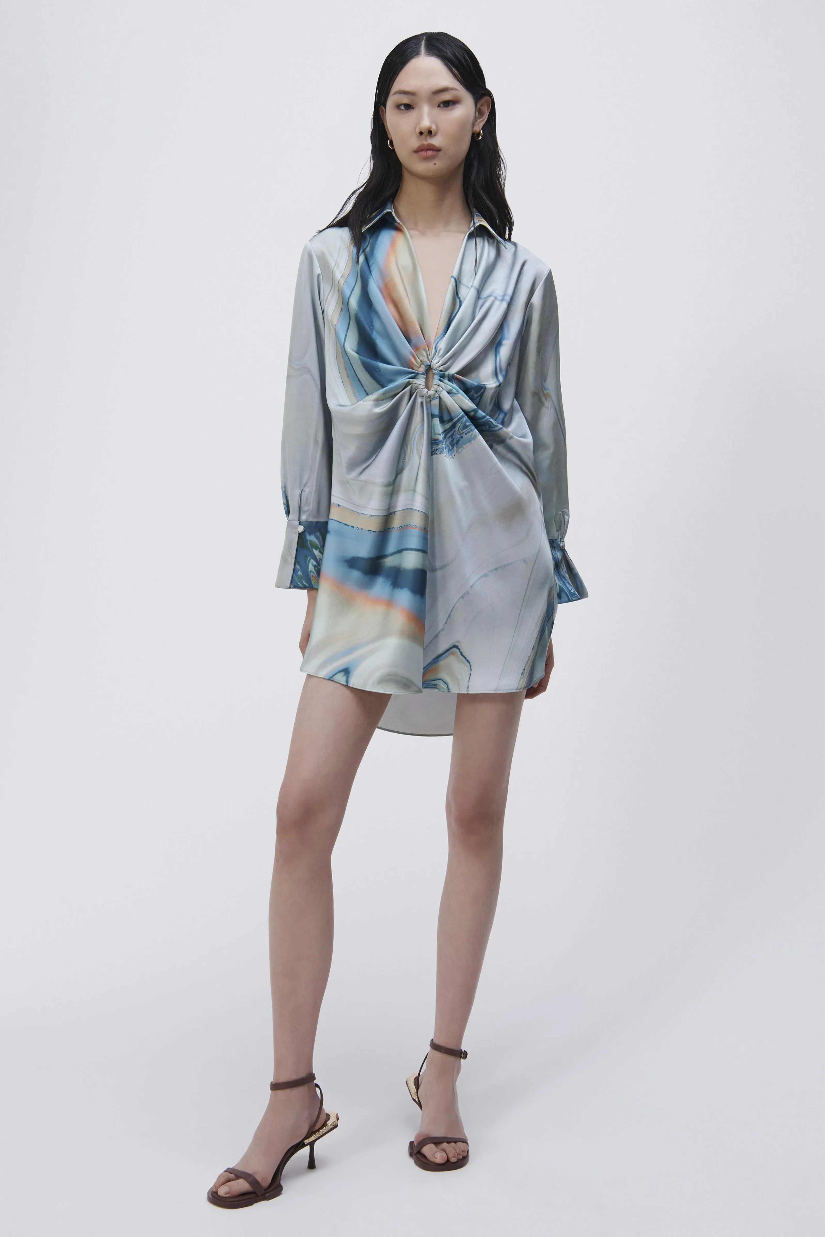 Roma Satin Mini Dress sold by Simkhai product image thumbnail 4