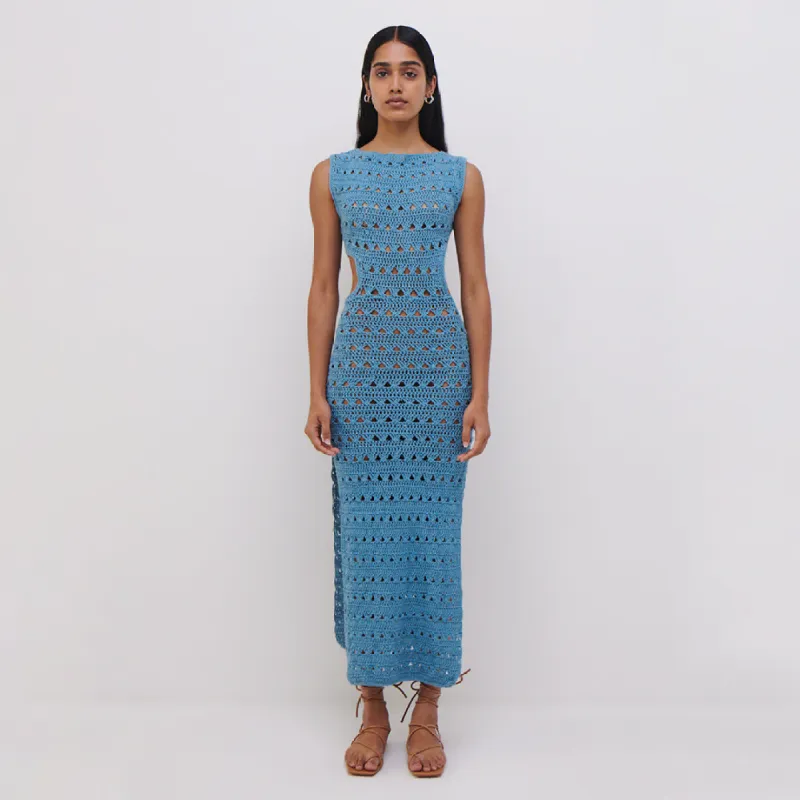 JS x Elexiay Crochet Dress made by Simkhai