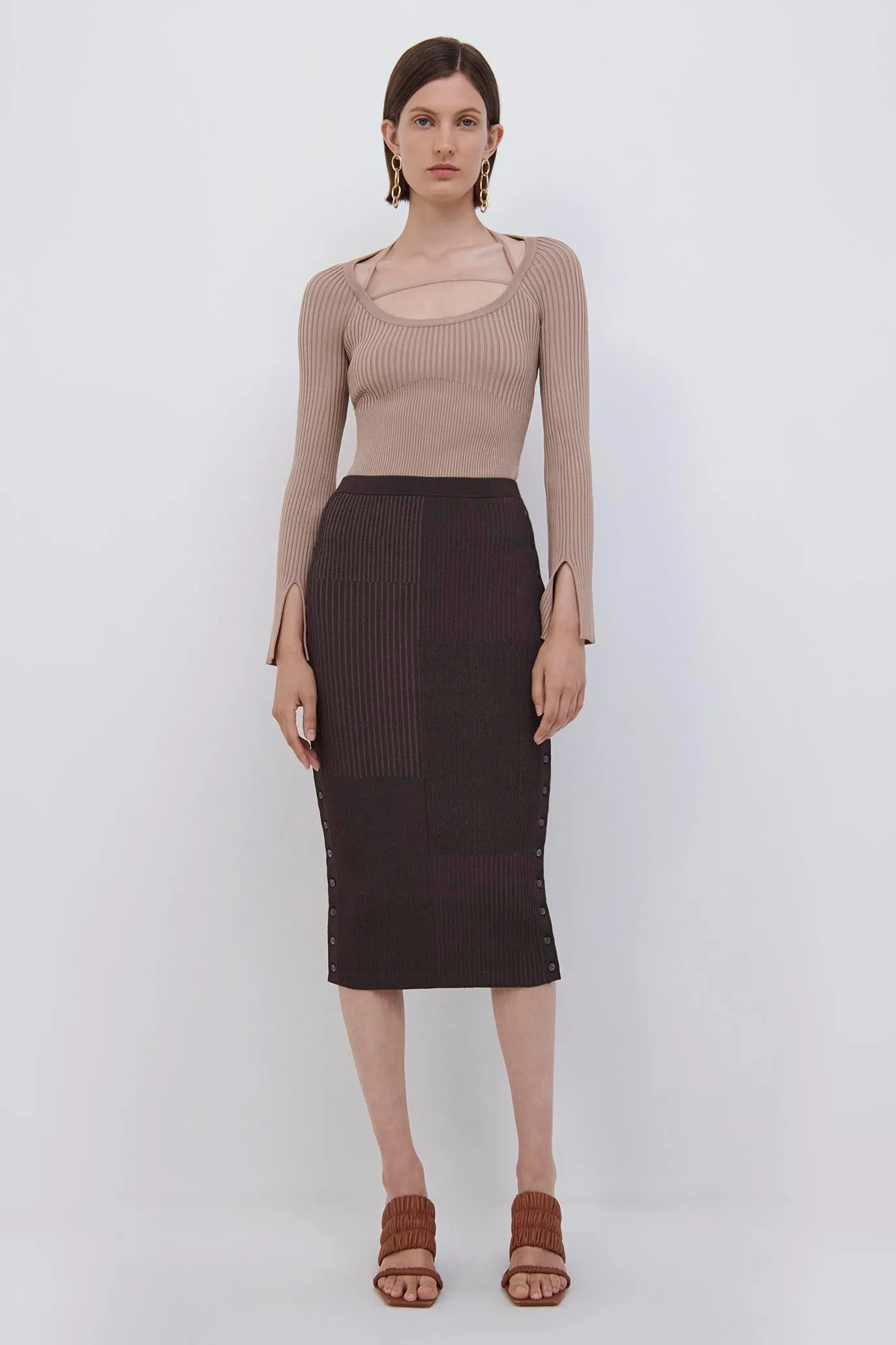 Ashton Plaited Midi Skirt sold by Simkhai product image thumbnail 2