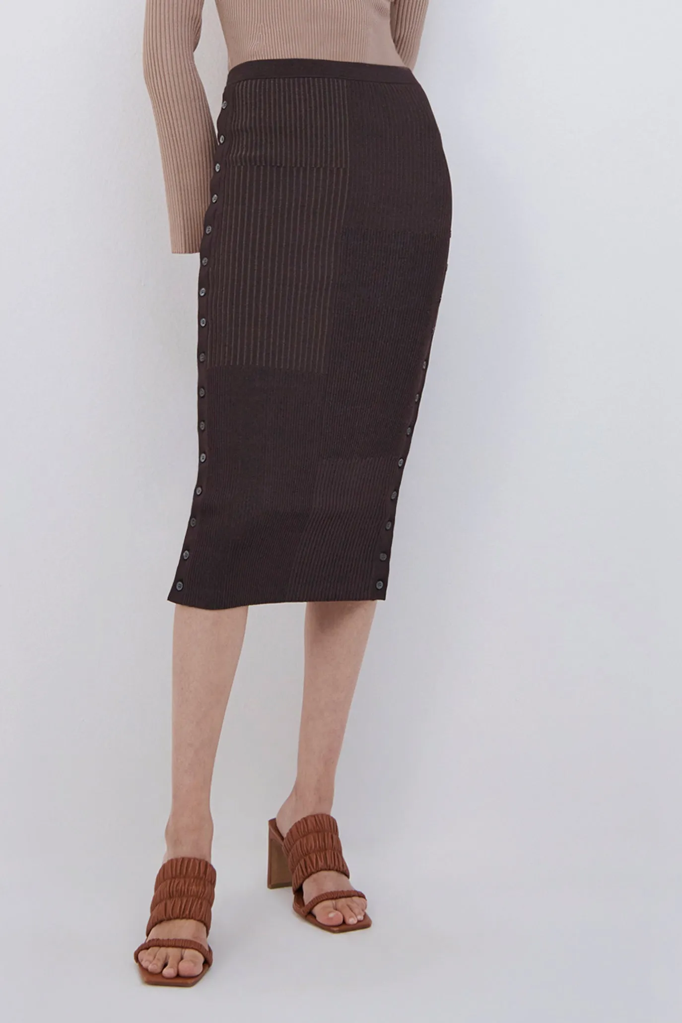 Ashton Plaited Midi Skirt sold by Simkhai product image thumbnail 3